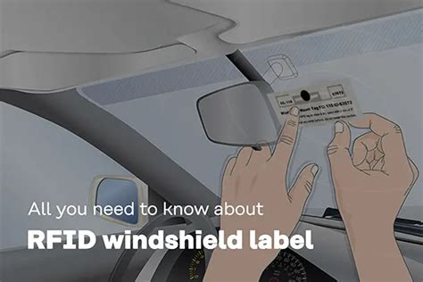 rfid tag on windshield|how to replace rfid sticker.